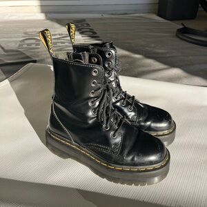 Dr. Martens Black Platform Jadon Boots